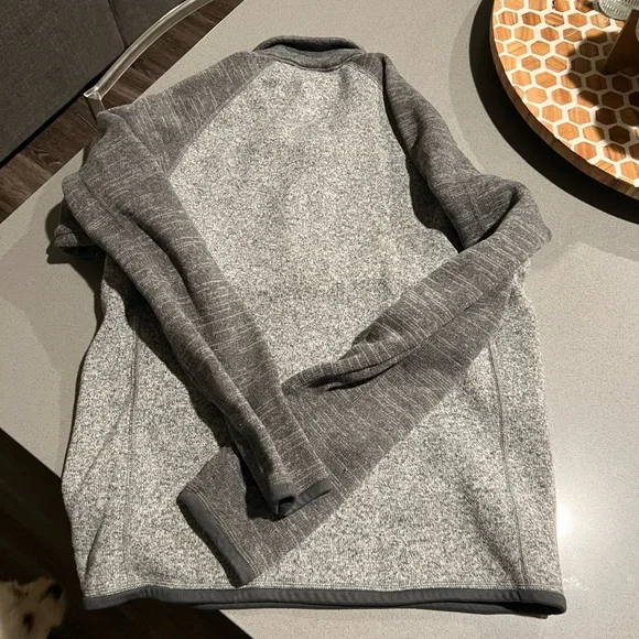 Patagonia Men's Better Sweater 1/4 Zip Fleece - Nickel w Forge Grey